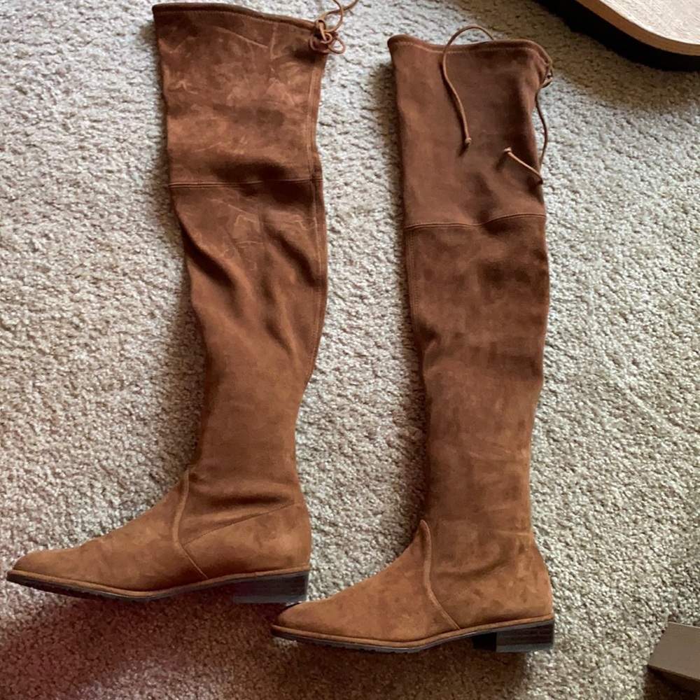 Stuart Weitzman LOWLAND Walnut Suede. M7.5